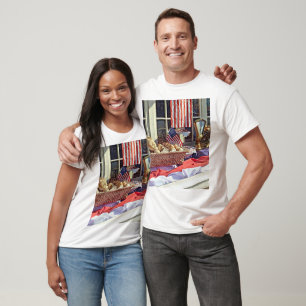 Camiseta Cooperstown NY - Janela De Panificação Com Bandeir