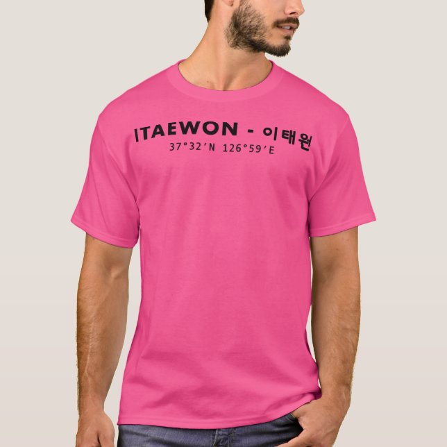 Camiseta Coordenada Itaewon da Coreia do Sul (Frente)