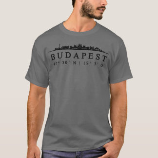 Camiseta Coordenadas de Budapeste Design