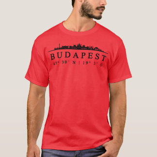 Camiseta Coordenadas de Budapeste Design