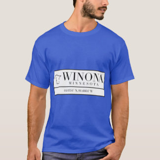 Camiseta Coordenadas de Winona Minnesota