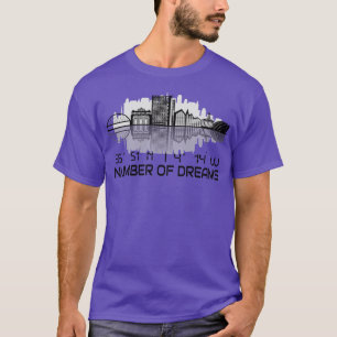 Camiseta Coordenadas GPS da Silhueta de Glasgow Cidade dos 