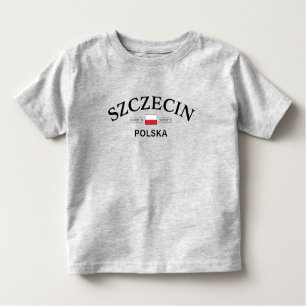 Camiseta Coordenadas Poloneses Szczecin Polska (Polônia)