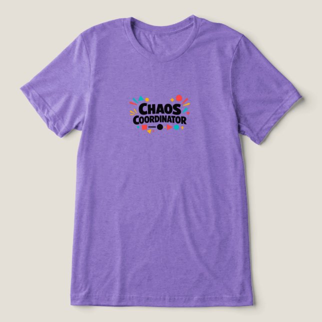Camiseta Coordenador de Caos  (Design frontal)