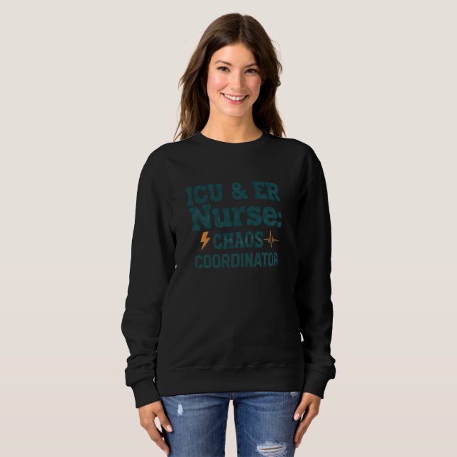 Camiseta Coordenador de Caos de Enfermeiro de UTI e Emergên (Frente Completa)