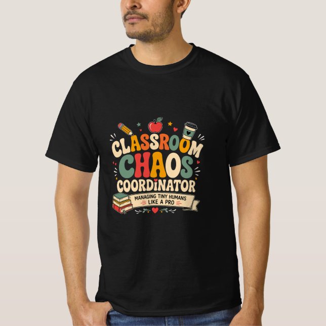 Camiseta Coordenador de Caos na Sala de Aula (Frente)