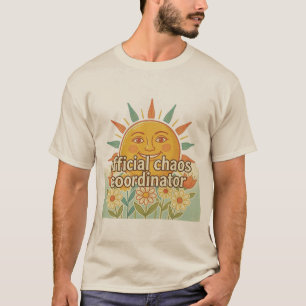 Camiseta Coordenador de Caos Oficial Design Sol Vintage