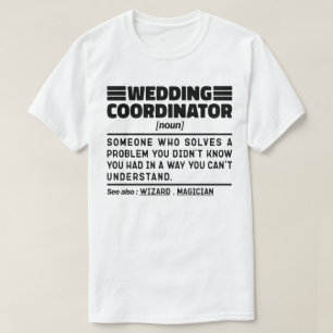 Camiseta Coordenador de Casamento Substantivo Consultor de 