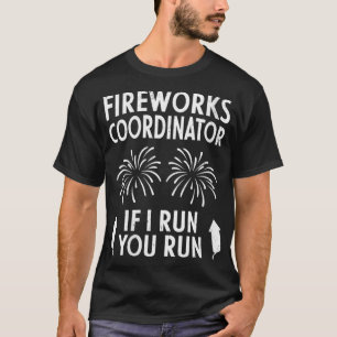 Camiseta Coordenador De Fogos De Artifício Das Mulheres Fun