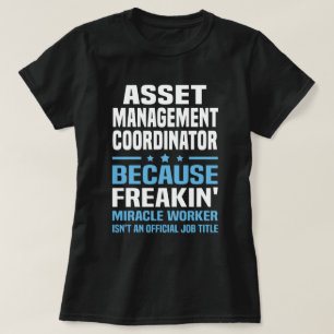 Camiseta Coordenador de gerenciamento de ativos