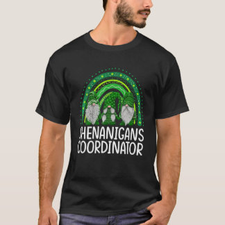 Camiseta Coordenador de Shenanigans Gnomos Rainbow Patricks