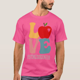 Camiseta Coordenador de testes Adorou Groovy Apple Cute De 
