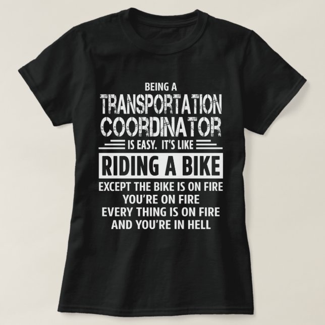 Camiseta Coordenador de Transporte (Frente do Design)