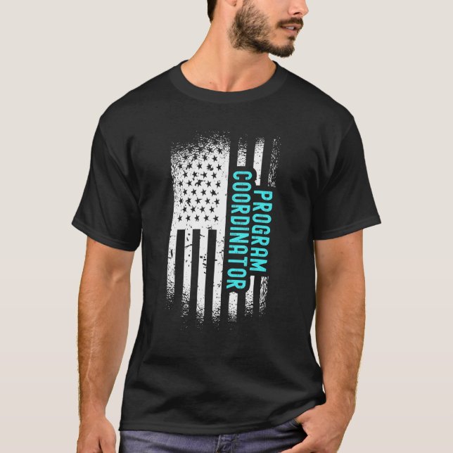 Camiseta Coordenador do Programa com Sinalizador Americano (Frente)