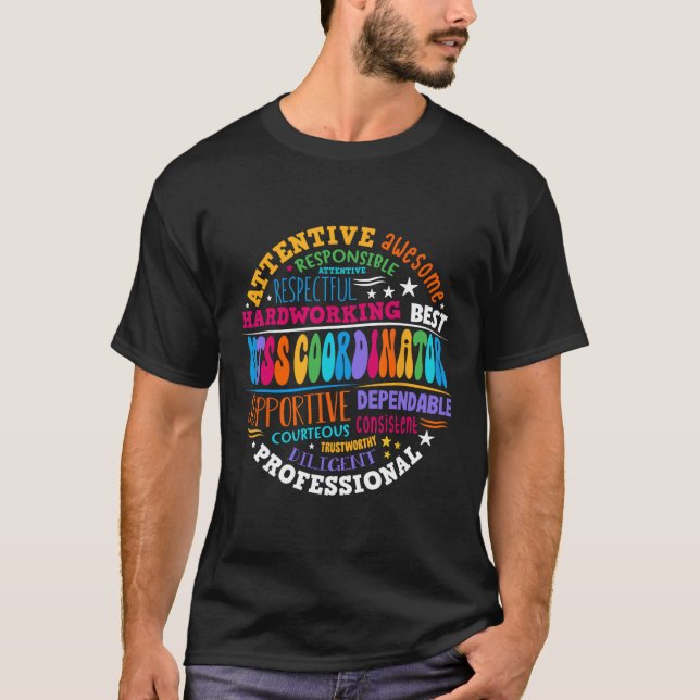 Camiseta Coordenador Groovy MTSS Conselheiro Escolar Psicól (Frente)