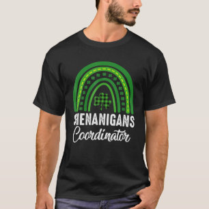 Camiseta Coordenador Shenanigans Dia de São Patrício Arco