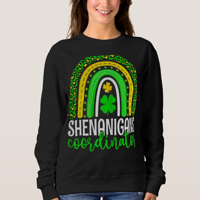 Camiseta Coordenador Shenanigans Leopard Rainbow Rua Patric (Frente)