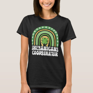 Camiseta Coordenador Shenanigans Rainbow St Patricks Teache