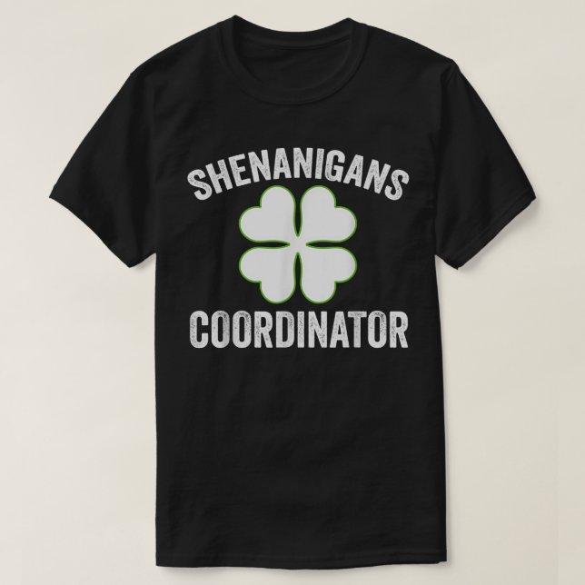 Camiseta Coordenadora de Mulheres Shenanigans do Dia de São (Frente do Design)