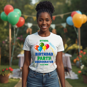 Camiseta Coordenadora Oficial da Festa de Aniversário AKA M