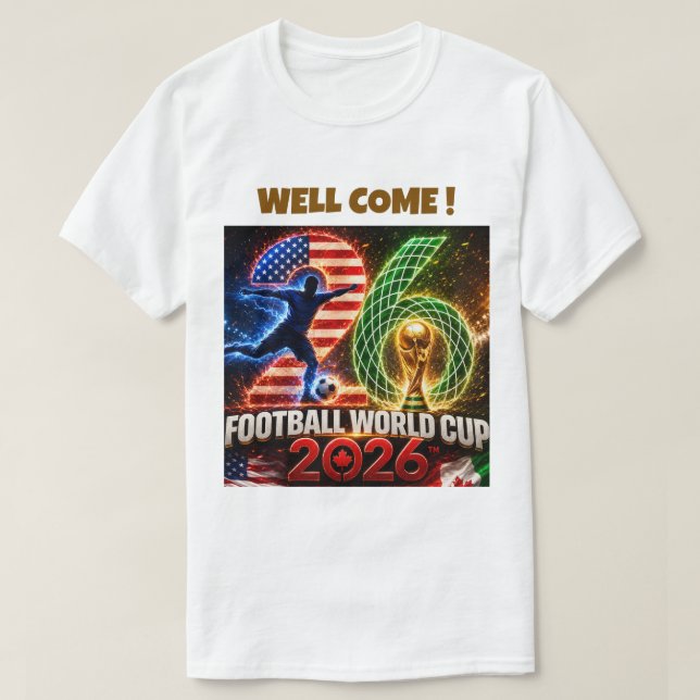 Camiseta copa do mundo 2026 (Frente do Design)