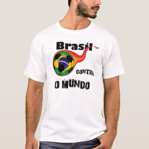 Camiseta Copa do Mundo - Brasil versus Mundo