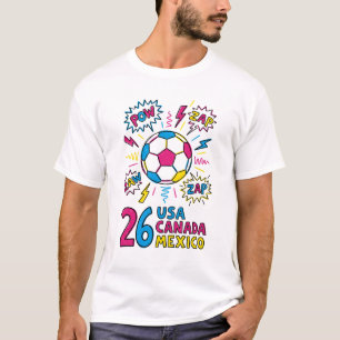 Camiseta Copa do Mundo de Futebol 2026 EUA Canadá México Ne