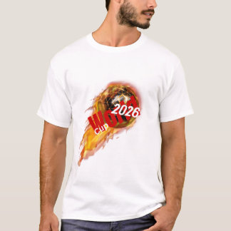 Camiseta Copa do Mundo de Futebol Dourado Ardente Gráfico 2