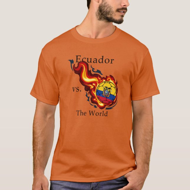 Camiseta Copa do Mundo - Equador vs. Mundo (Frente)