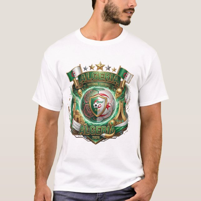 Camiseta Copa do Mundo FIFA 2026 - Argélia (Frente)
