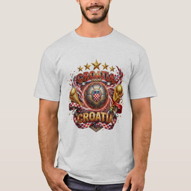 Camiseta Copa do Mundo FIFA 2026 - Croácia (Frente)
