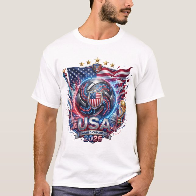 Camiseta Copa do Mundo FIFA 2026 - EUA (Frente)