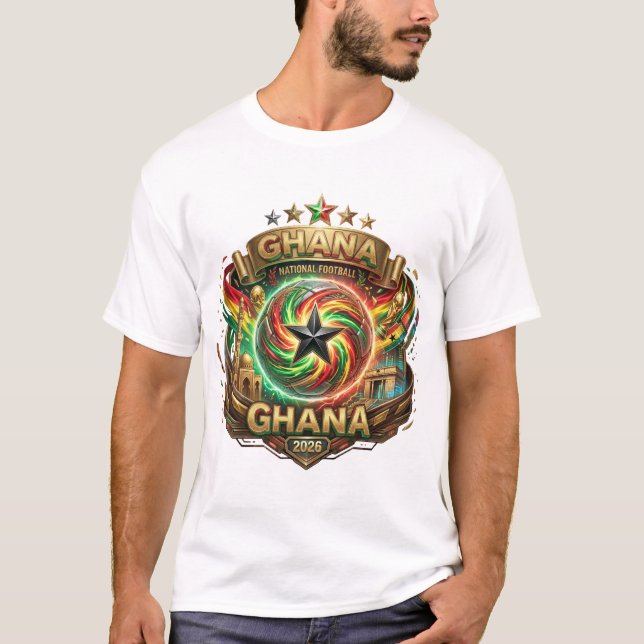 Camiseta Copa do Mundo FIFA 2026 - Gana (Frente)