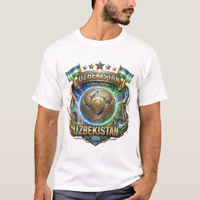Camiseta Copa do Mundo FIFA 2026 - Uzbequistão (Frente)