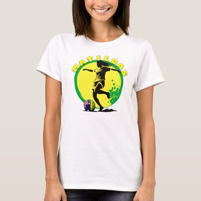 Camiseta Copa do mundo, Tee de apoiadores da Matilda austra (Frente)