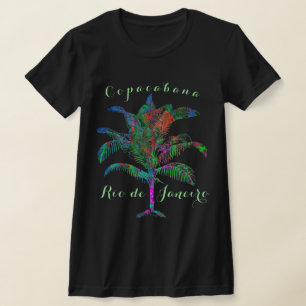 Camiseta Copacabana, Árvore Tropical de Palma Selvagem do R