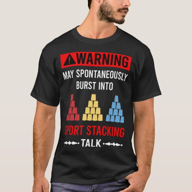 Camiseta Copas de velocidade de empilhamento de Taça de emp (Frente)