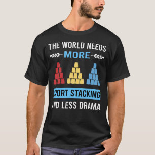 Camiseta Copas de velocidade de empilhamento de Taça de emp