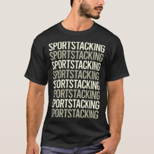 Camiseta Copas de velocidade de empilhamento de Taça de emp