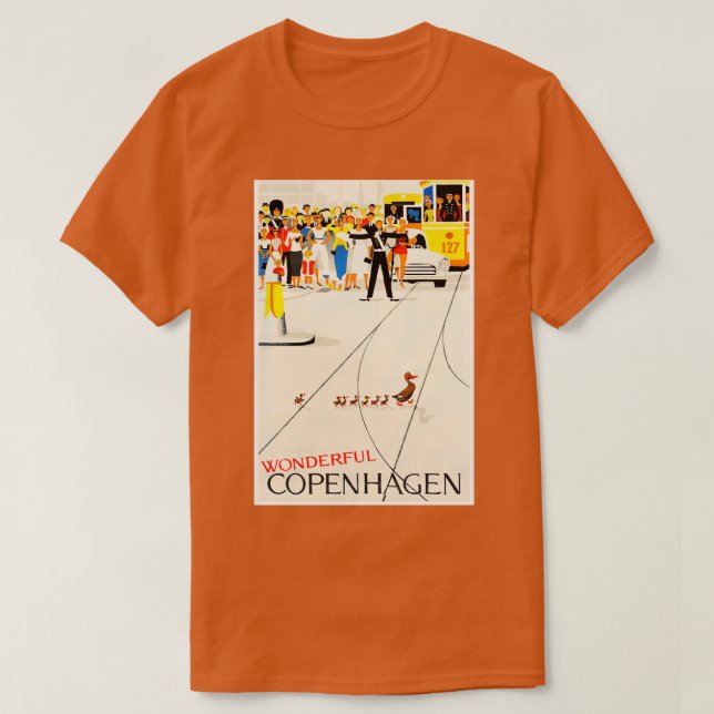 Camiseta Copenhagen Denmark Viagem (Frente do Design)