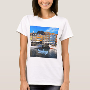 Camiseta Copenhagen Dinamarca Canal de Homes Nyhavn
