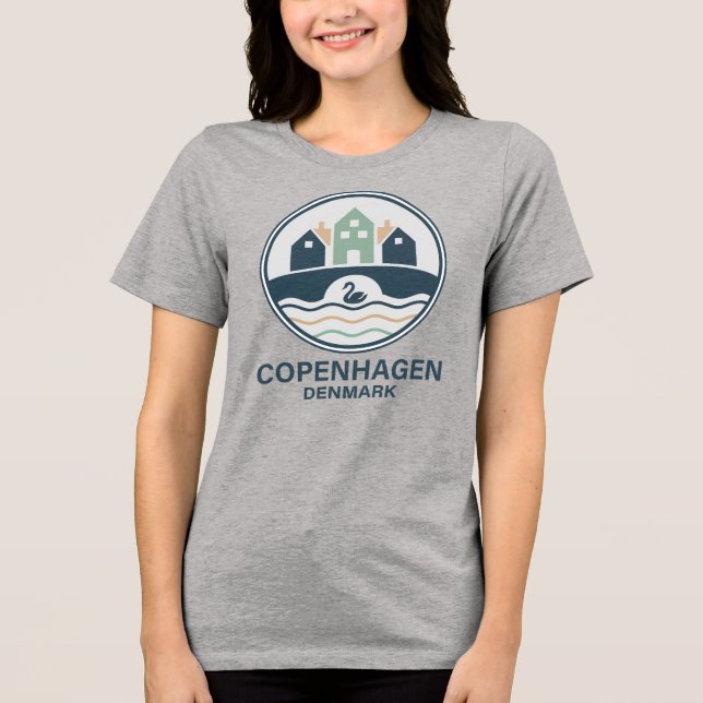 Camiseta Copenhague Dinamarca Europa (Frente)