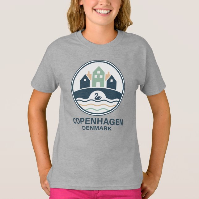 Camiseta Copenhague Dinamarca Europa (Frente)