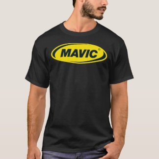 Camiseta Cópia Clássica do Logotipo de Bicicleta Mavic T-Sh