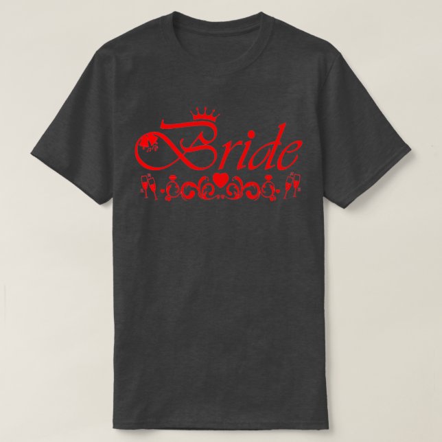 Camiseta Cópia da equipe da noiva despedida de solteira ros (Frente do Design)