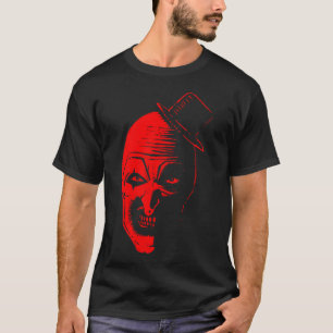 Camiseta Cópia de Arte o Palhaço o vermelho sangue assustad