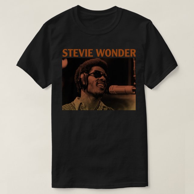Camiseta Cópia de Cópia Essencial do Shirt Stevie Wonder (Frente do Design)