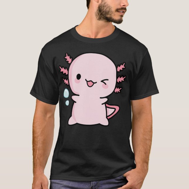 Camiseta Copia De Cute Axolotl Salute (Frente)