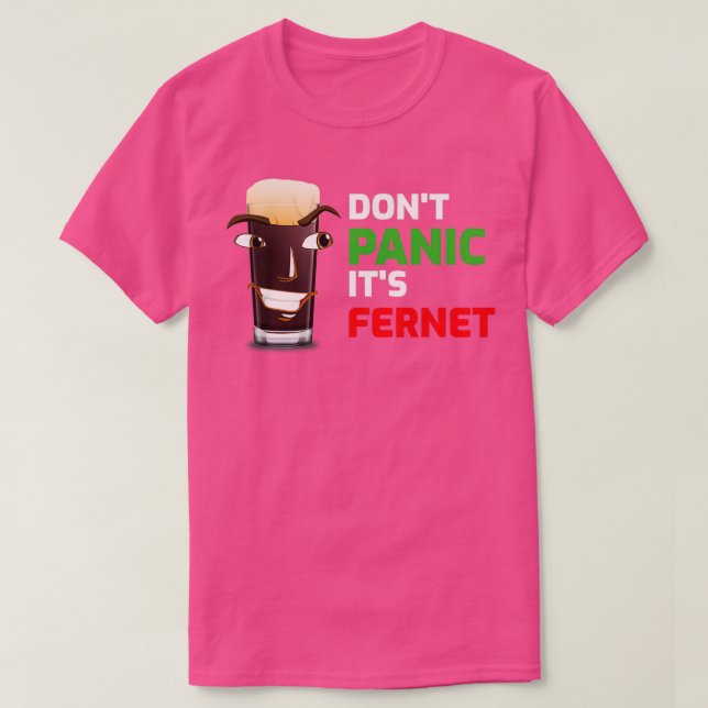 Camiseta Copia de Dont entra em pânico com seu Fernet (Frente do Design)