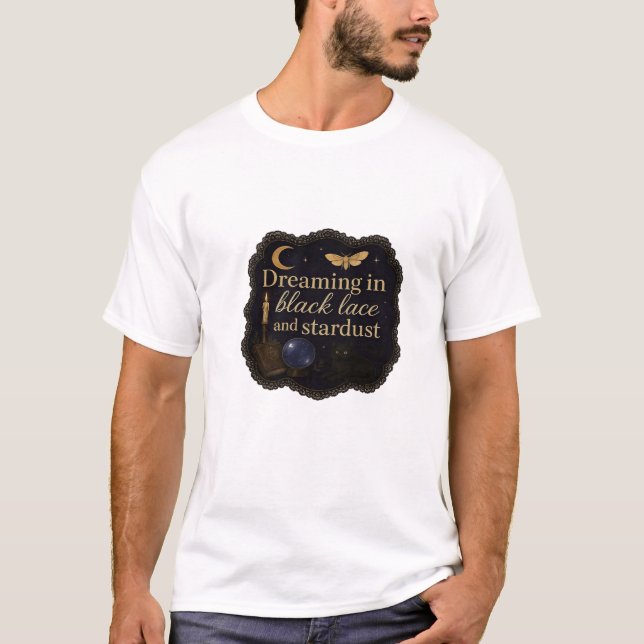 Camiseta Cópia De Florestas Místicas De Fantasia De Whimsig (Frente)